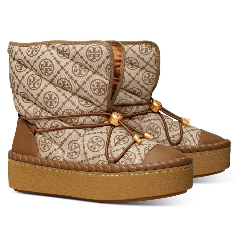 Tory Burch T Monogram Sleeping Bag Boot -*NEW*